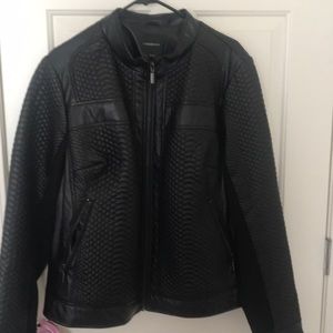 Faux leather jacket